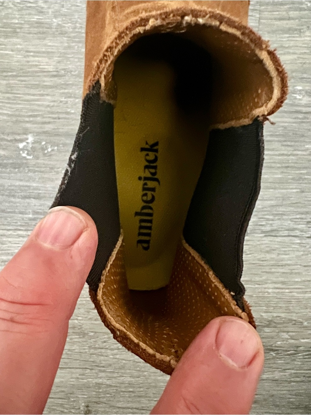 Men's Suede Chelsea Boots in Brown - Picture 3 of 4
